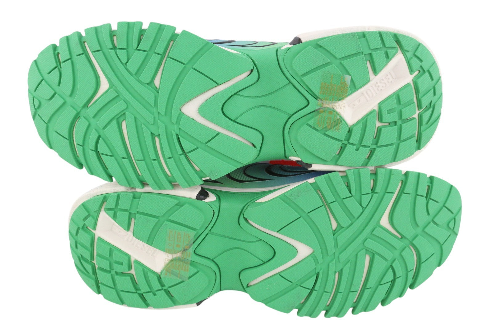 DIESEL S-Serendipity Pro-X1 Men Sneakers EU43 Blue & Green Panelled Low RRP275