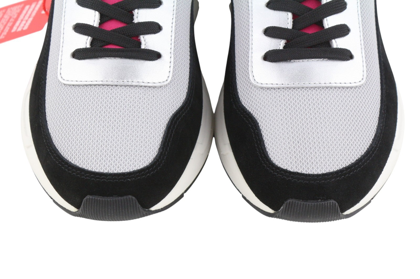 DIESEL S-Serena Low Men Sneakers EU45 Grey Leather Details Almond Toe RRP195