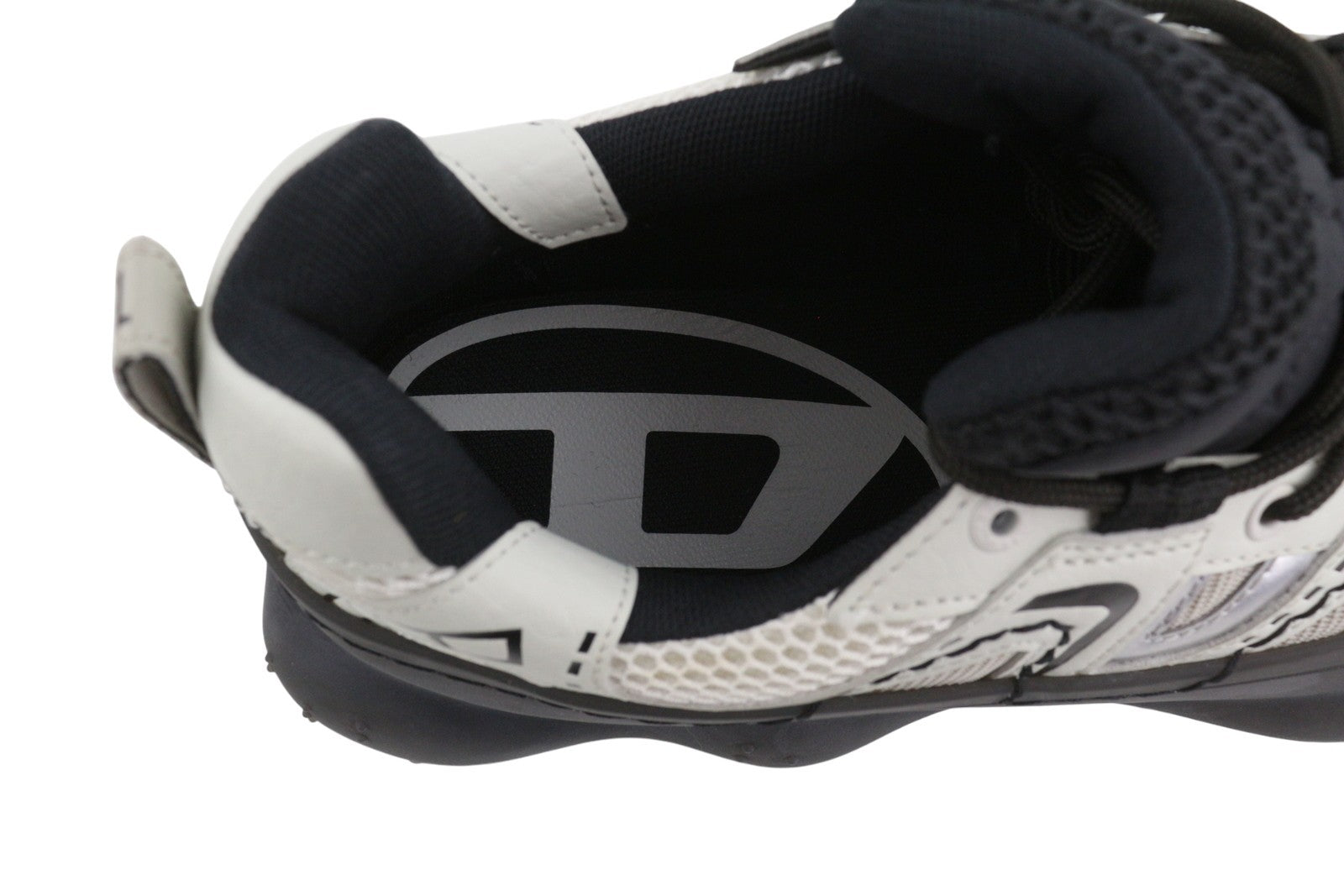 DIESEL S-Prototype P1 Men Sneakers EU44 White Silver Low Top Laced RRP350