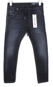 DIESEL Krooley-NE 0686F Men Jeans W26 Sweat Jogg Boys Slim Blue Cotton Stretch