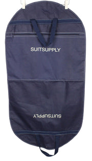 SUITSUPPLY Men Bag OS Navy Blue Logo Garment Clothes Storage Zip Dust