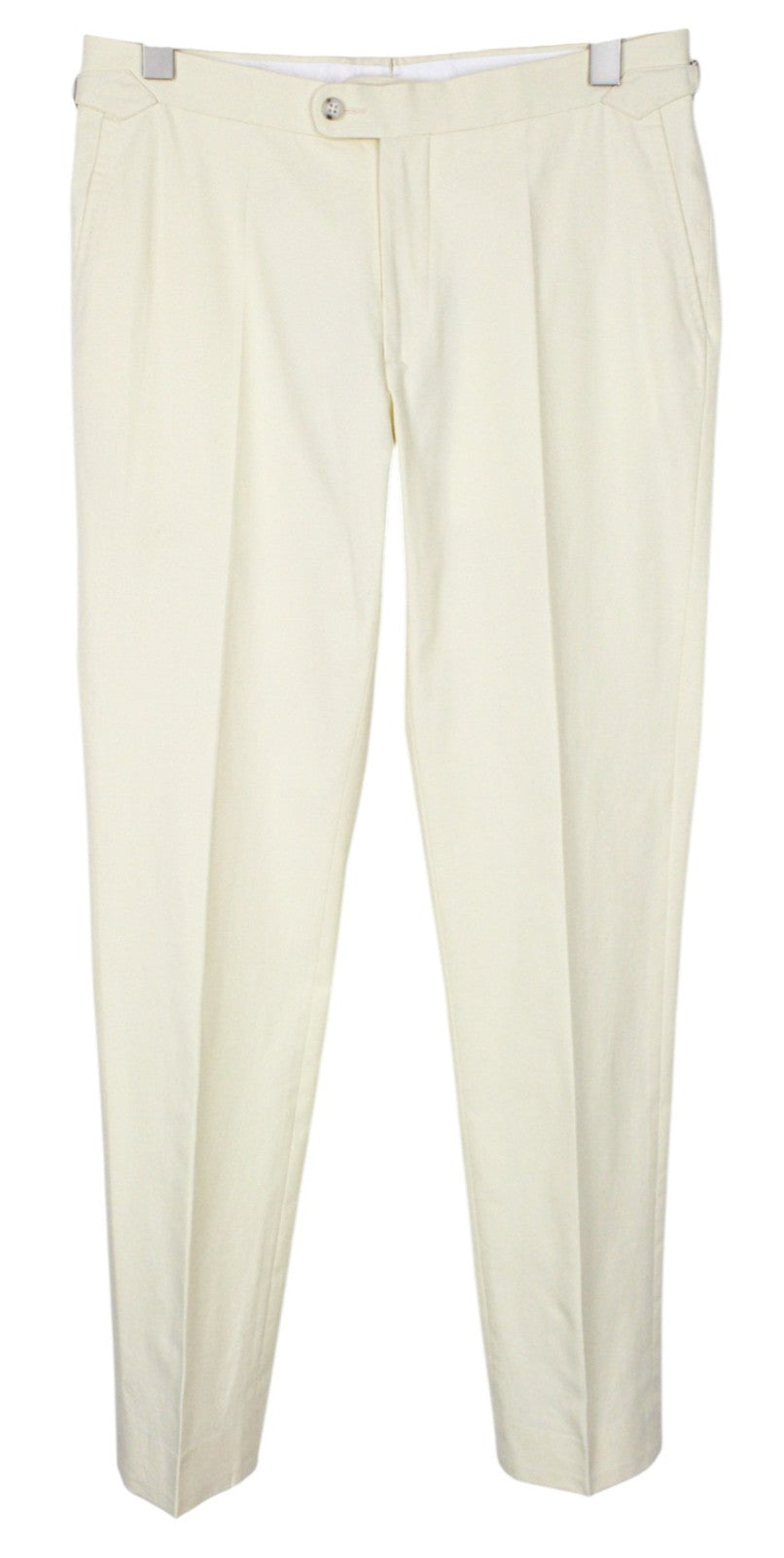 SUITSUPPLY Havana Men Suit UK38R Yellow 2-Piece Two-Row Slim Unlined Cotton
