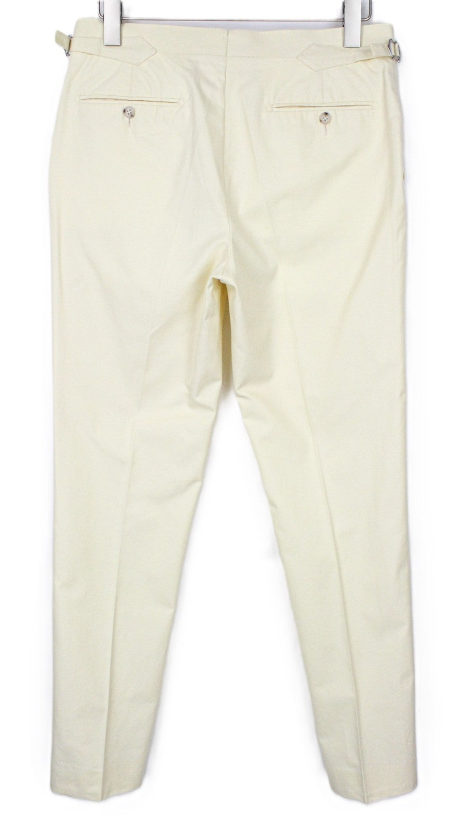 SUITSUPPLY Havana Men Suit UK38R Yellow 2-Piece Two-Row Slim Unlined Cotton