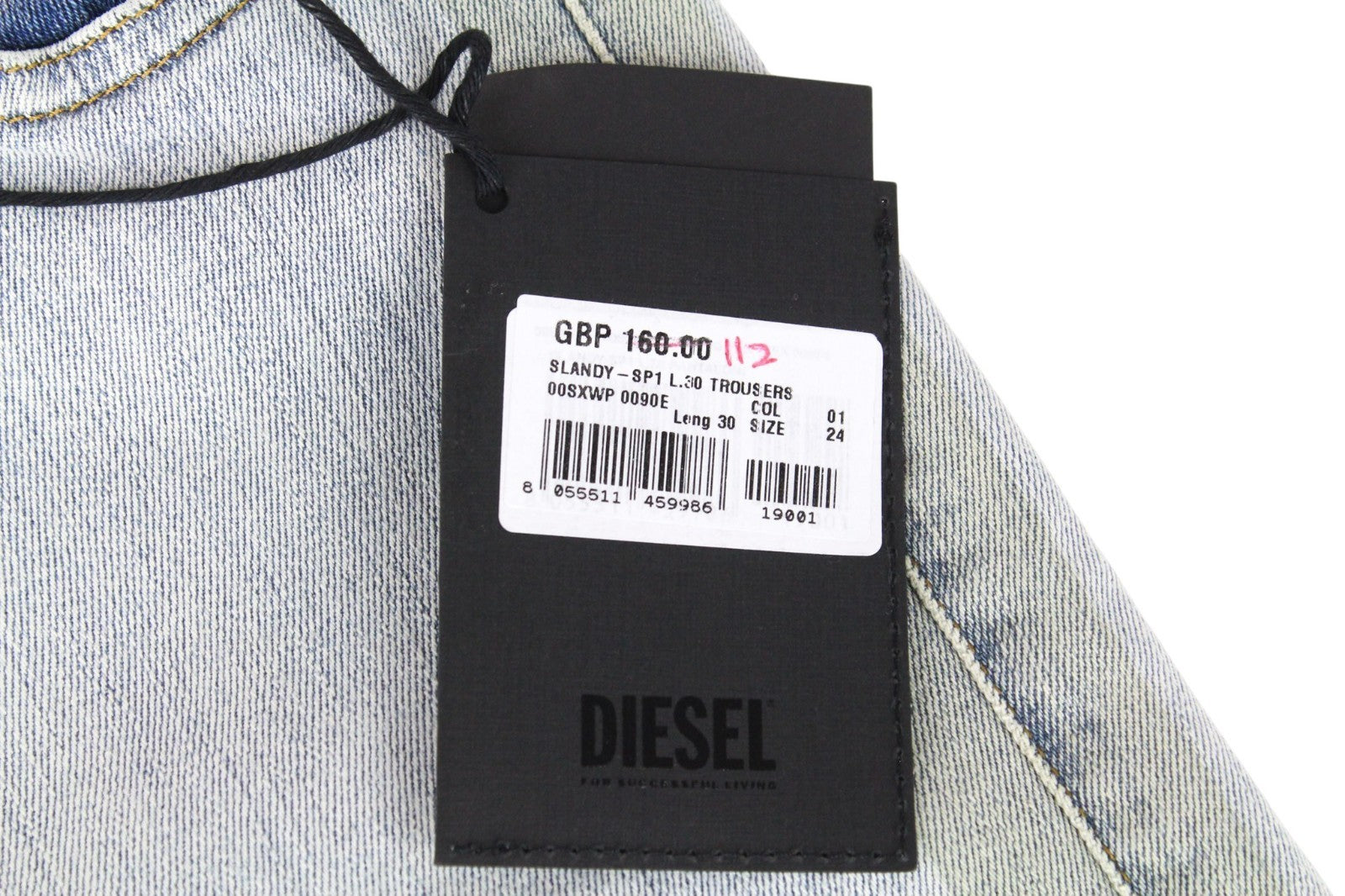 DIESEL Slandy-SP1 0090E Women Jeans W24/L30 Girls Blue Super Slim Skinny Stretch