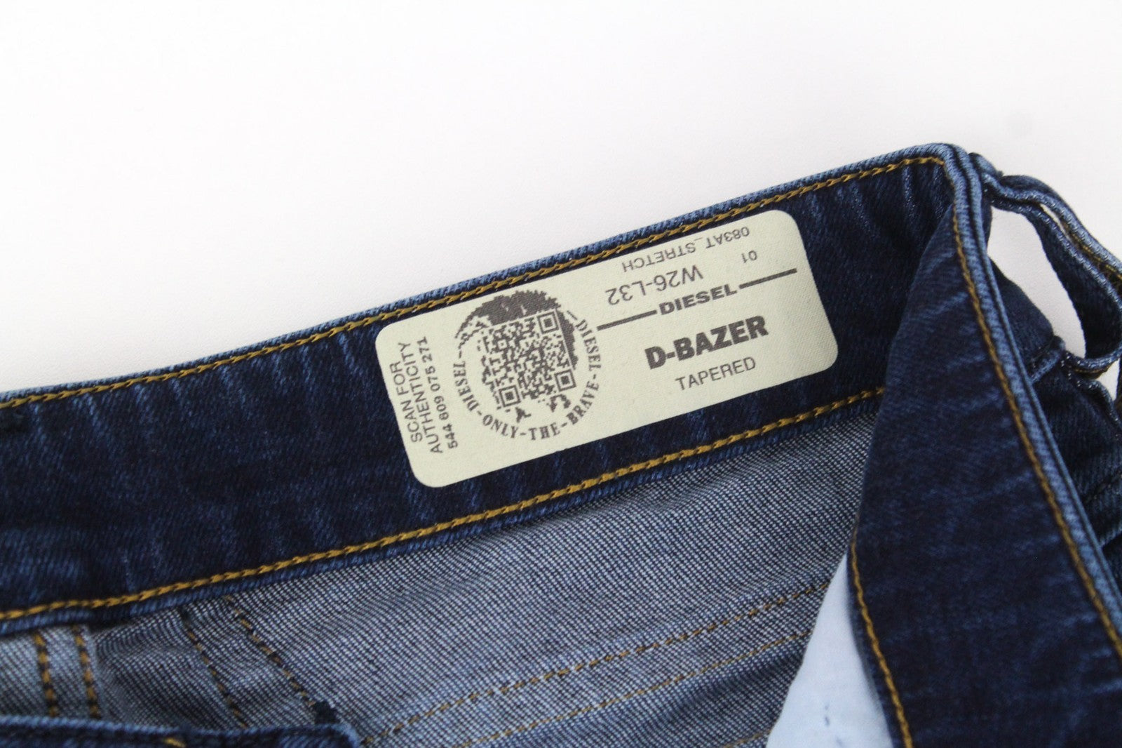 DIESEL D-Bazer 083AT Men Jeans W26/L32 Boys Tapered Fit Blue Cotton Stretch