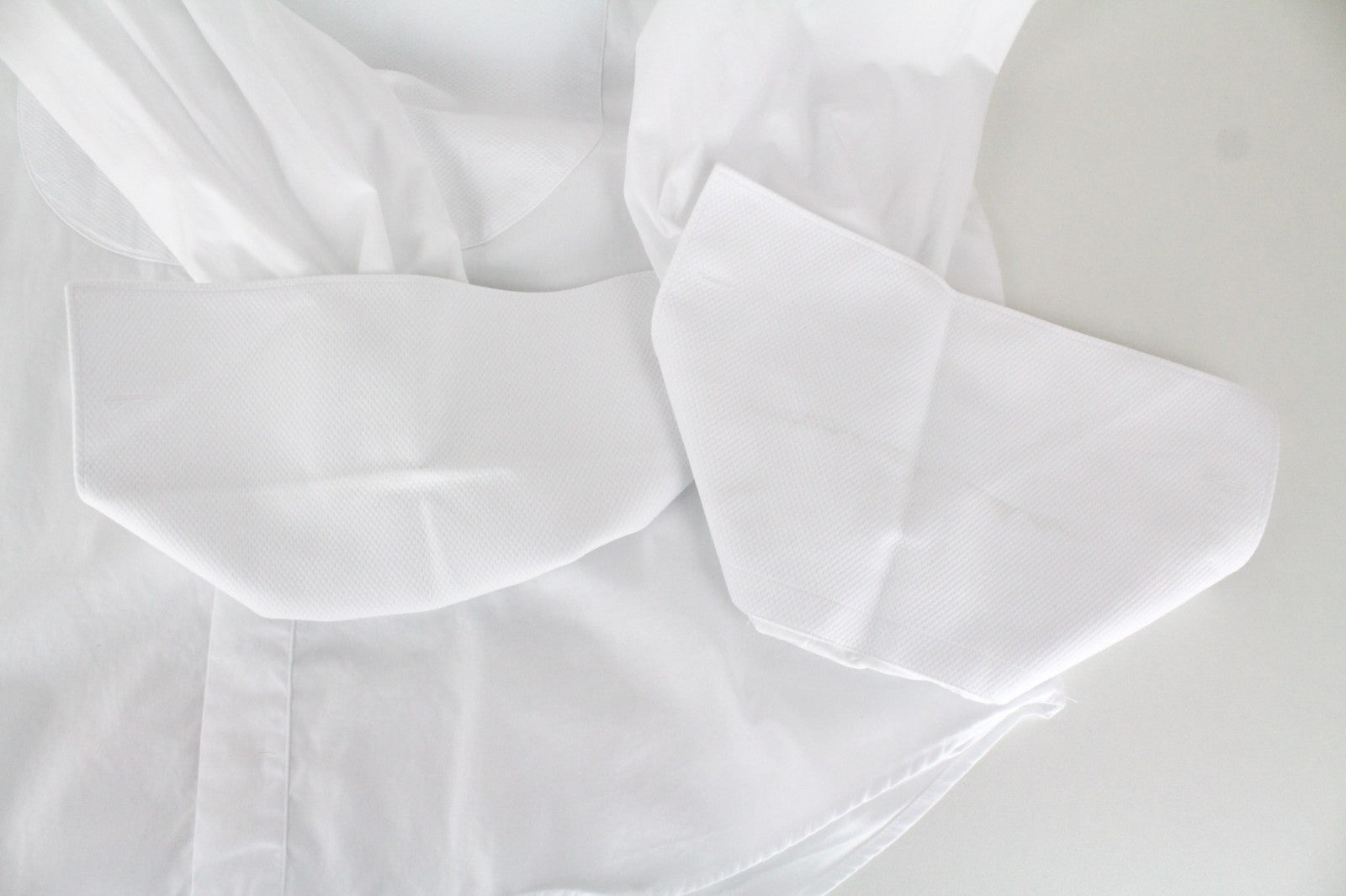 SUITSUPPLY Men Shirt 46/18 Slim White Pure Cotton Button-Up Twill Classic