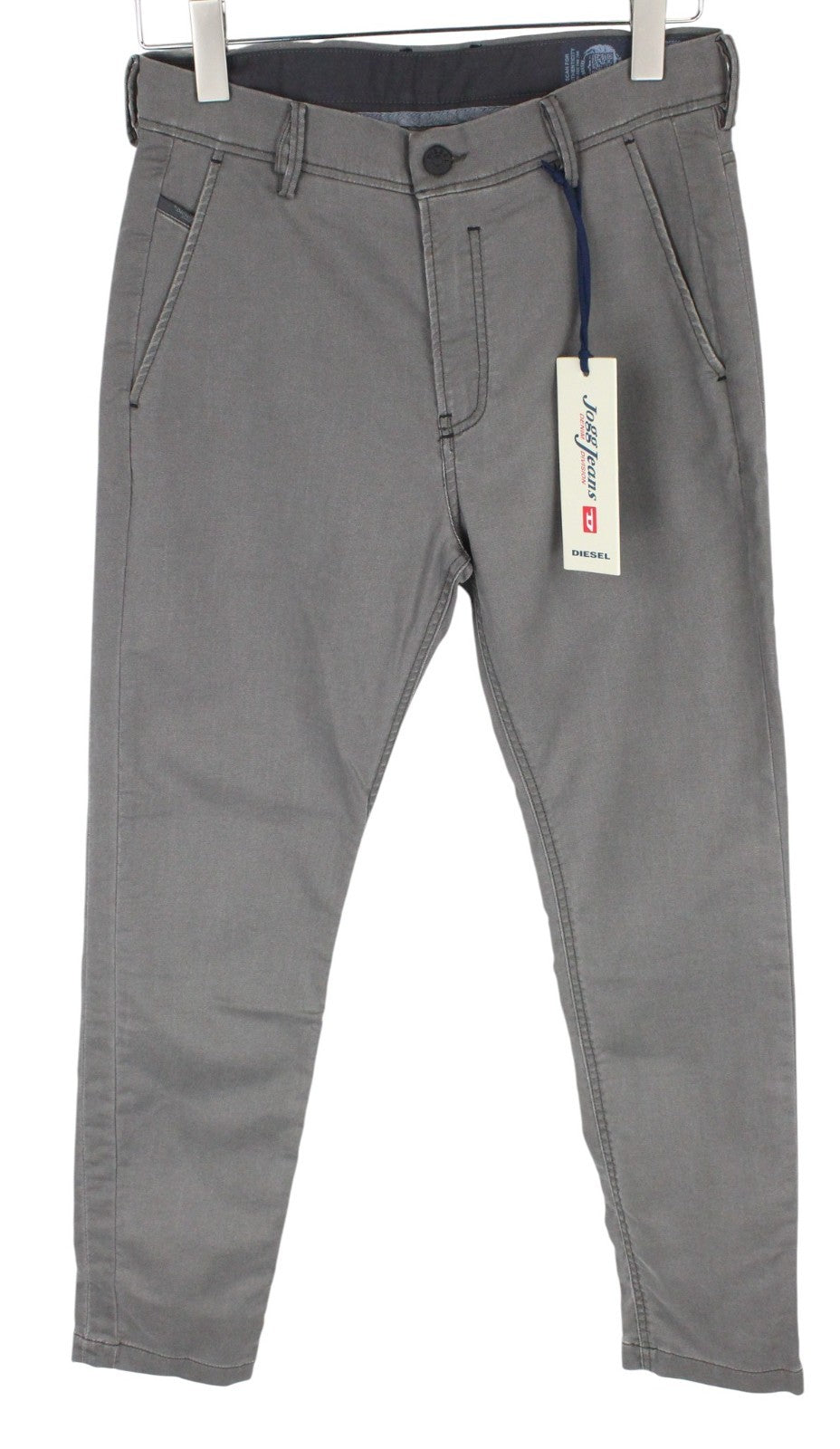 DIESEL Slim-Chino-M-NE 0685E Men Jeans W28 Sweat Jogg Slim Grey Cotton Stretch