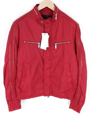 RICHMOND Men Jacket 50 L Red Lightweight Multi Pocket Single-Breasted