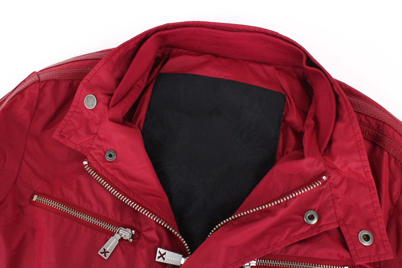 RICHMOND Men Jacket 50 L Red Lightweight Multi Pocket Single-Breasted