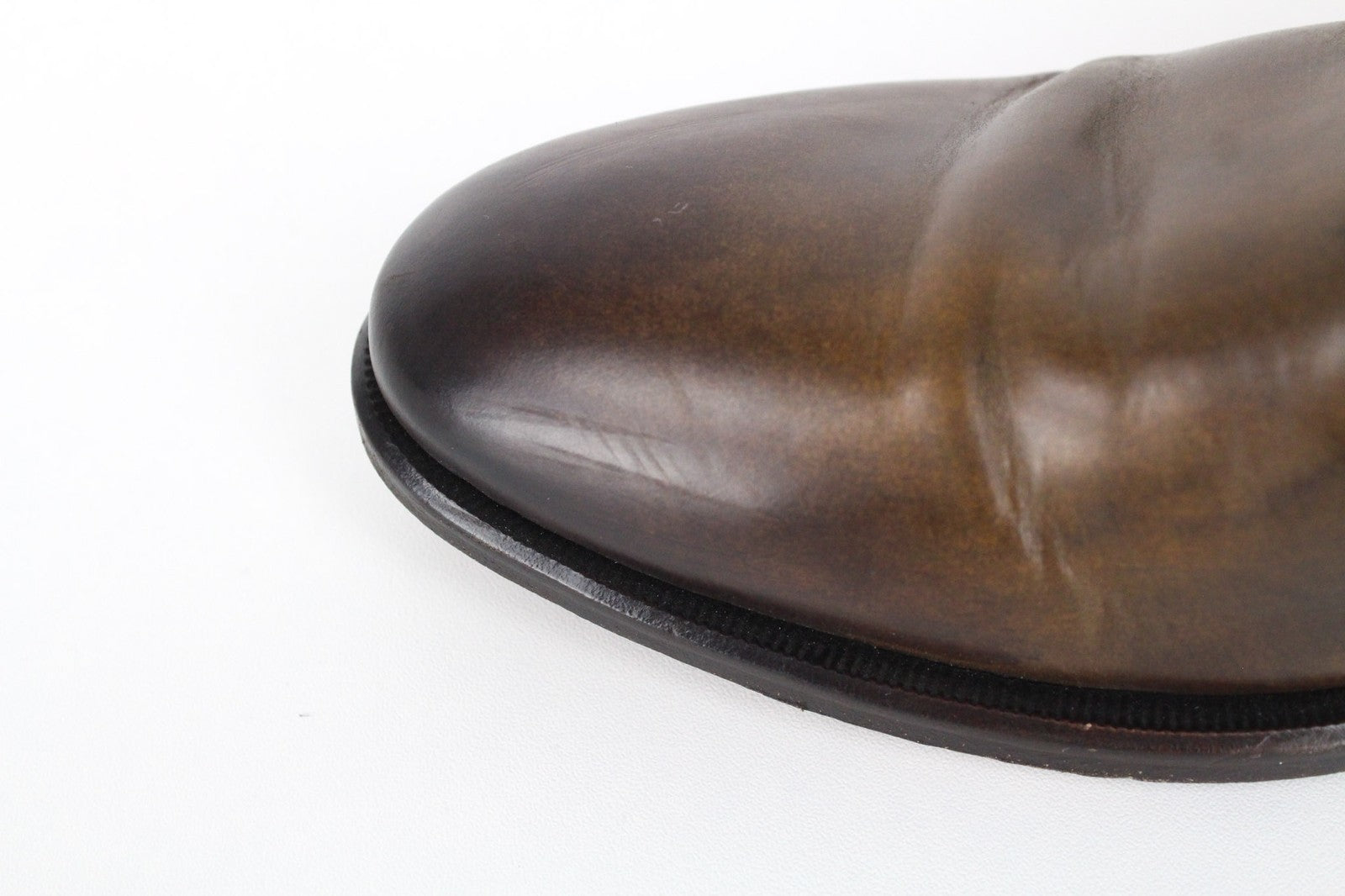 SUITSUPPLY Men Formal Shoes EU43 Brown Genuine Leather Buckled Low-Top