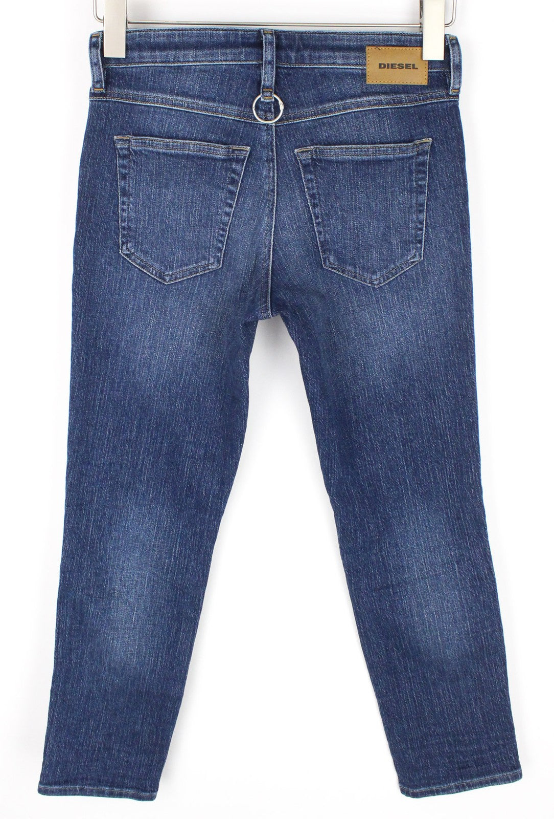 DIESEL Babhila 089AH Women Jeans W25/L30 Dark Blue Slim Skinny Stretch Buttoned
