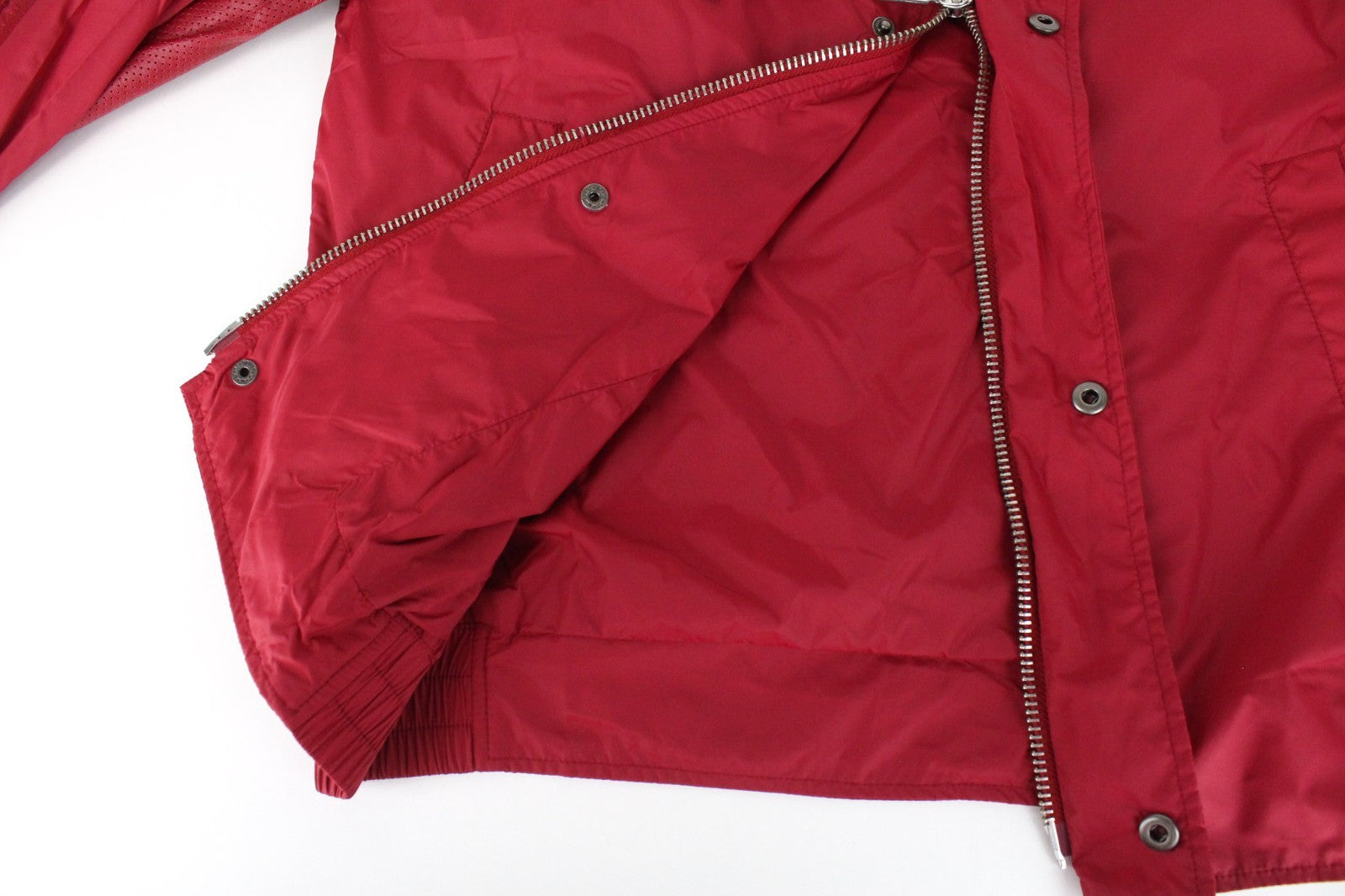 RICHMOND Men Jacket IT50 L Solid Red Lightweight Softshell Designer Zip Up