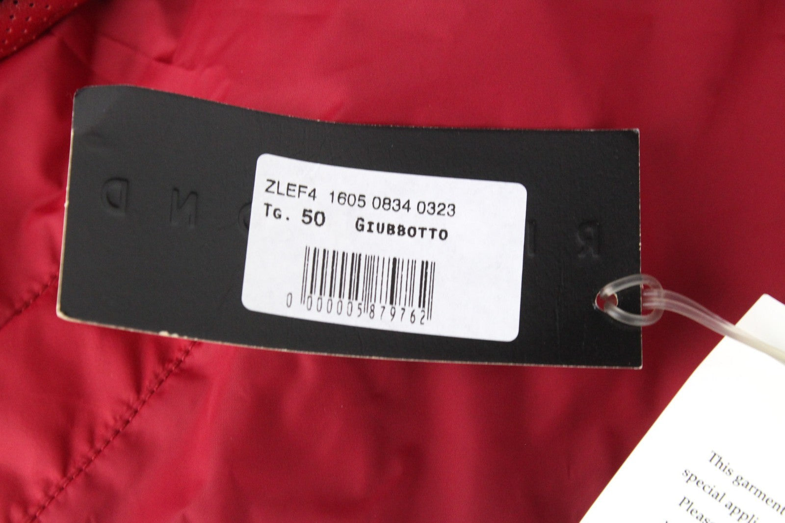 RICHMOND Men Jacket IT50 L Solid Red Lightweight Softshell Designer Zip Up