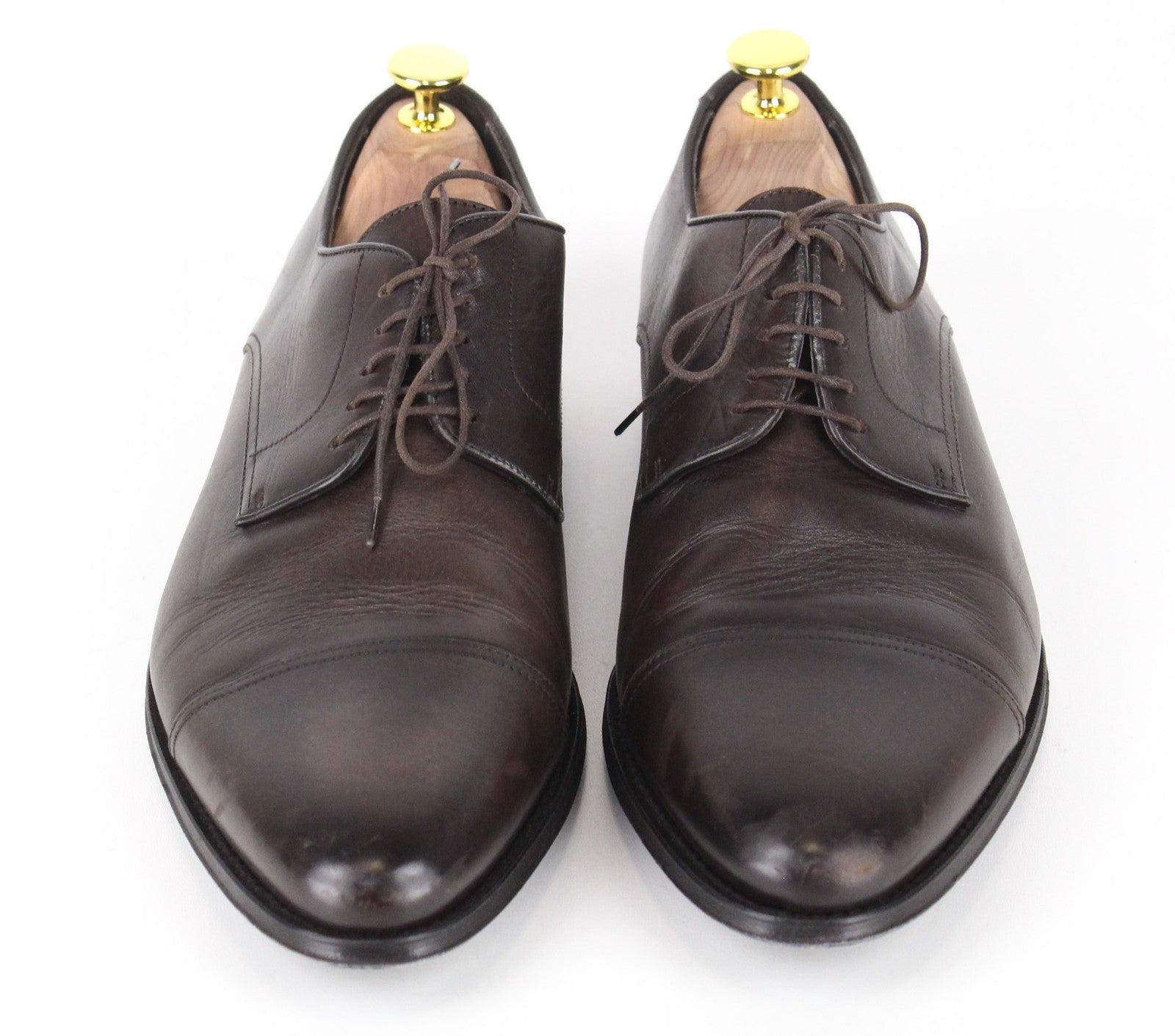 SUITSUPPLY Men Formal Shoes EU42 Dark Brown Calf Leather Oxford Blake-Stitched