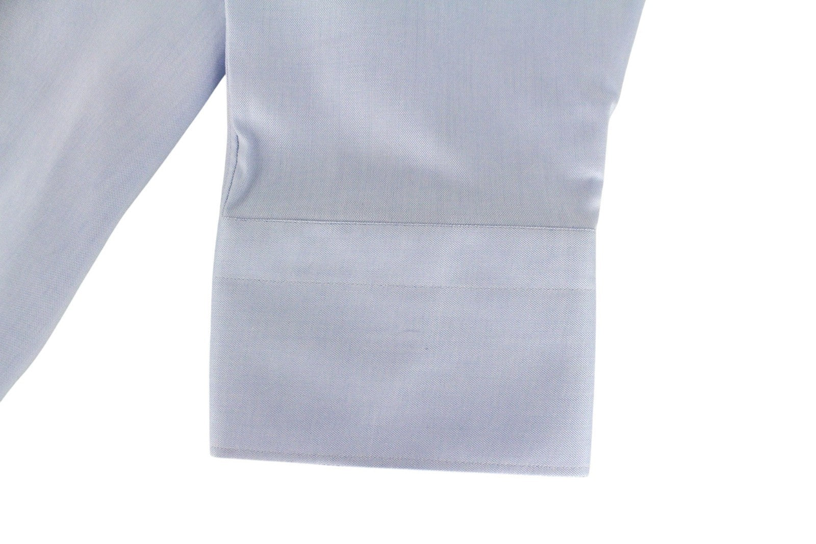 SUITSUPPLY Men Shirt 47L/18 1/2L Extra Slim Blue Pure Cotton Cutaway Classic