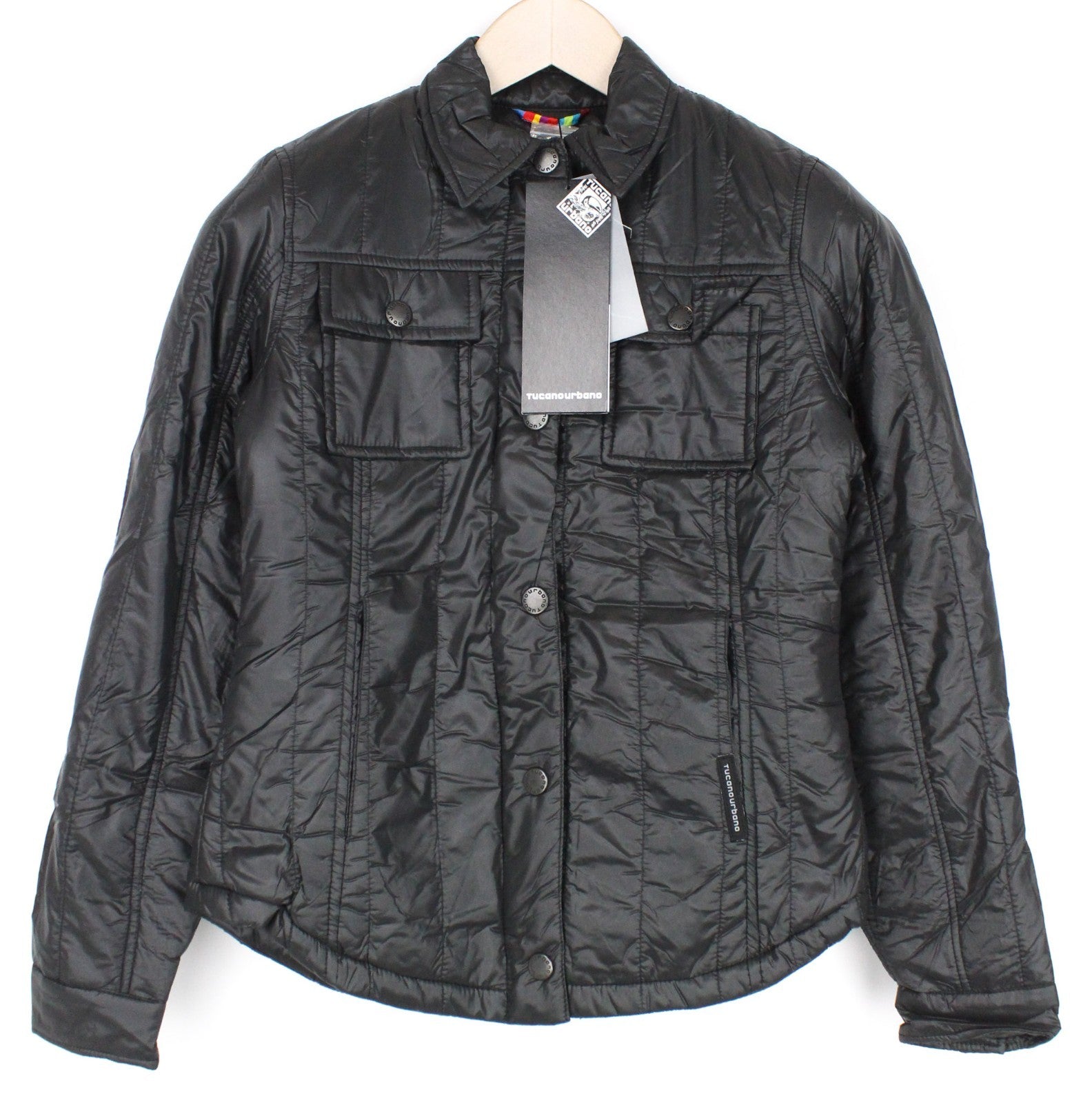 TUCANO URBANO Rudy Women Jacket XS Black Fleece Lining Water-Repellent Moto