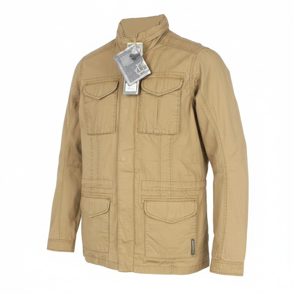 TUCANO URBANO Douz Men Jacket S Brown Cotton Single-Breasted Motorcycle