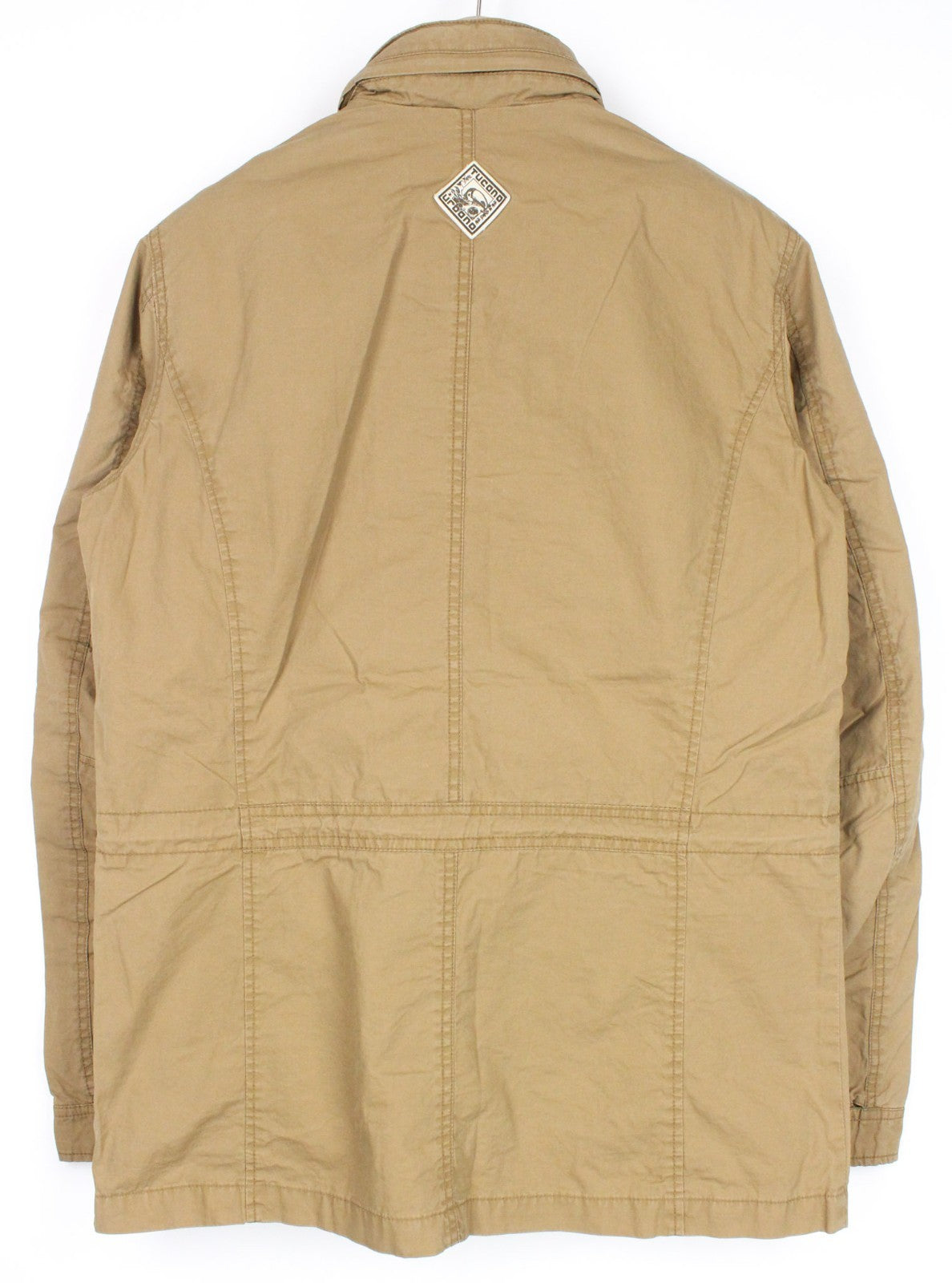 TUCANO URBANO Douz Men Jacket S Brown Cotton Single-Breasted Motorcycle