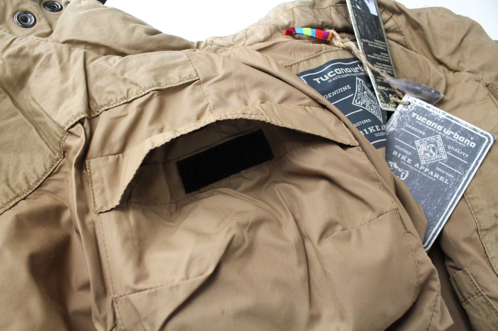 TUCANO URBANO Douz Men Jacket S Brown Cotton Single-Breasted Motorcycle