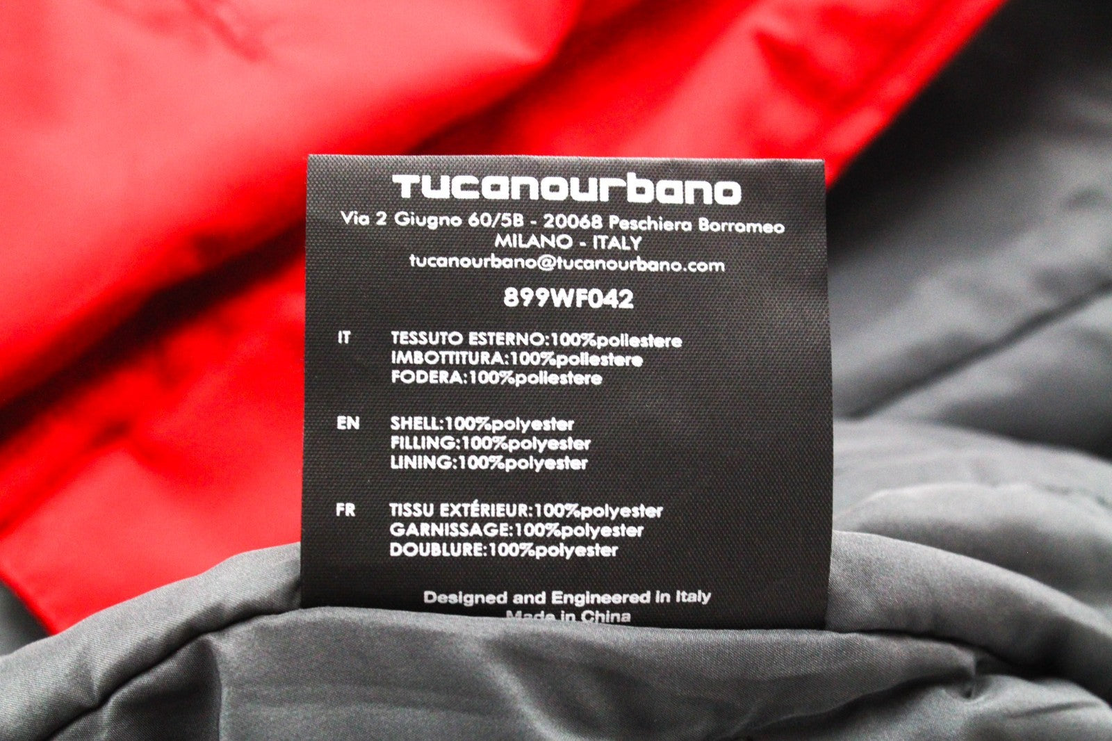 TUCANO URBANO Freccia Women Jacket 2XS Red Lined Water-Repellent Windproof