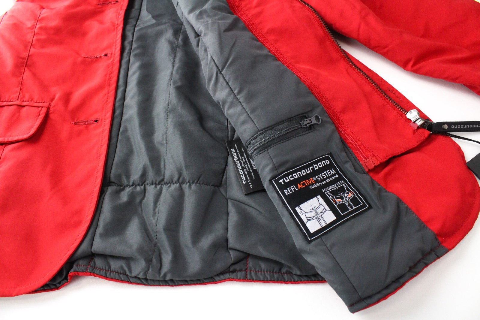 TUCANO URBANO Freccia Women Jacket 2XS Red Moto Water-Repellent Windproof
