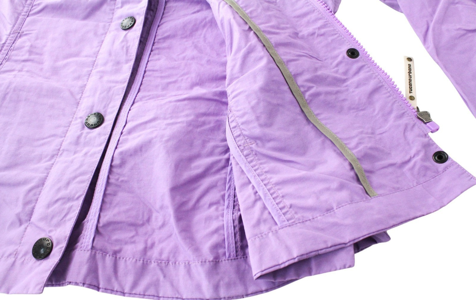 TUCANO URBANO Demetra Women Jacket XS Purple Cotton Blend Lightweight Moto