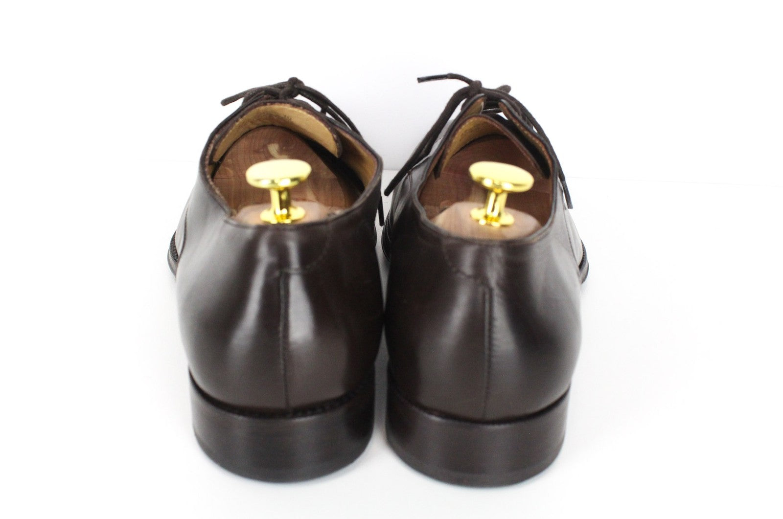 SUITSUPPLY Men Formal Shoes EU43 Brown Genuine Leather Low-Top Laced Classic