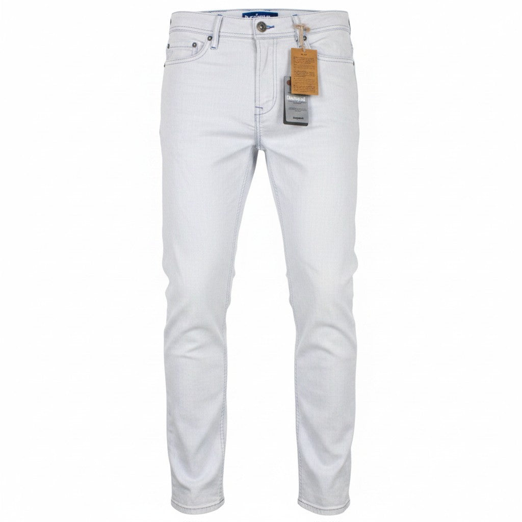 DESIGUAL Lucas Men Jeans W30 Washed Blue Slim Fit Cotton Stretch Button-Up
