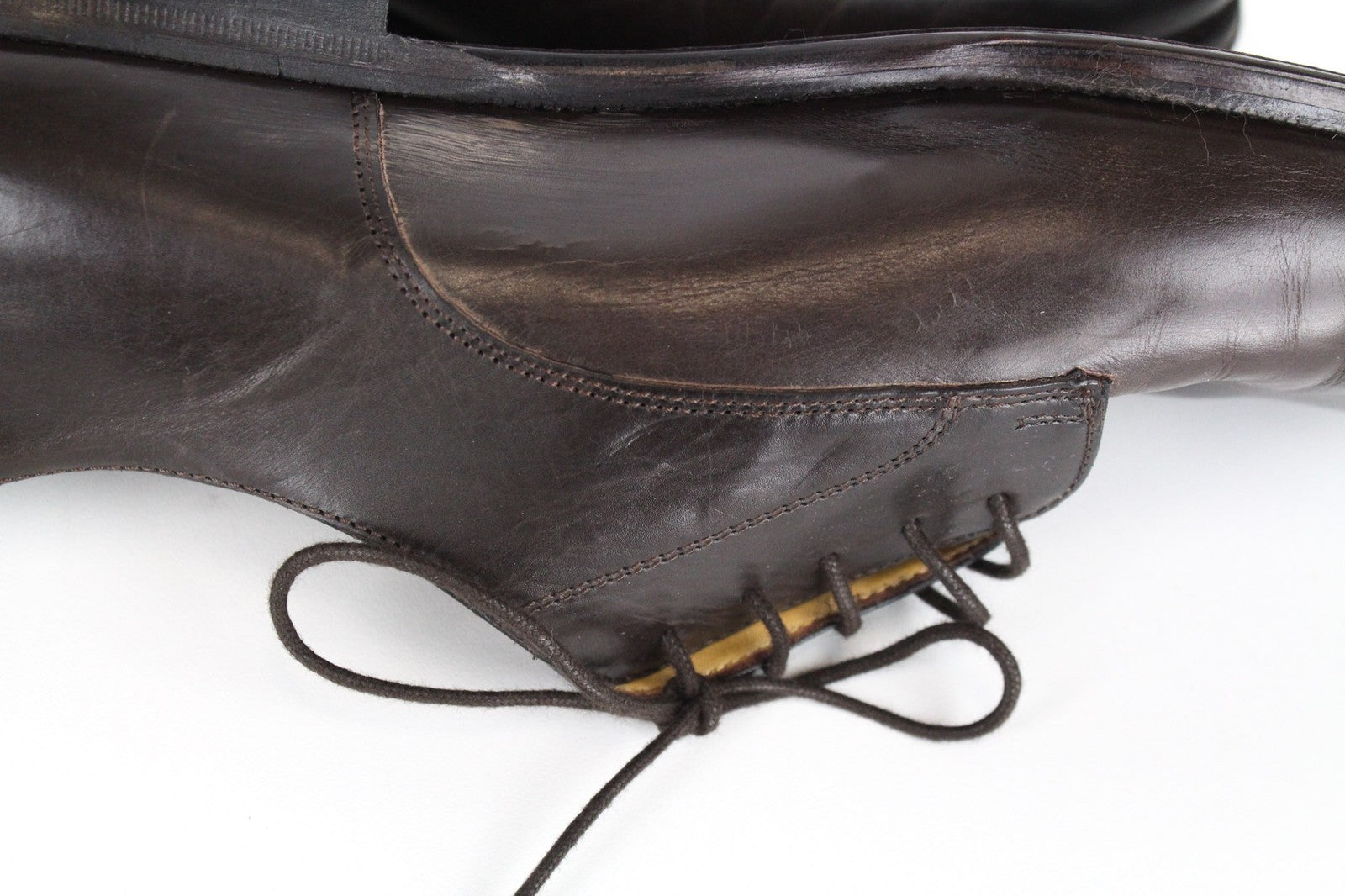 SUITSUPPLY Men Formal Shoes EU44.5 Brown Genuine Leather Laced Low-Top Classic