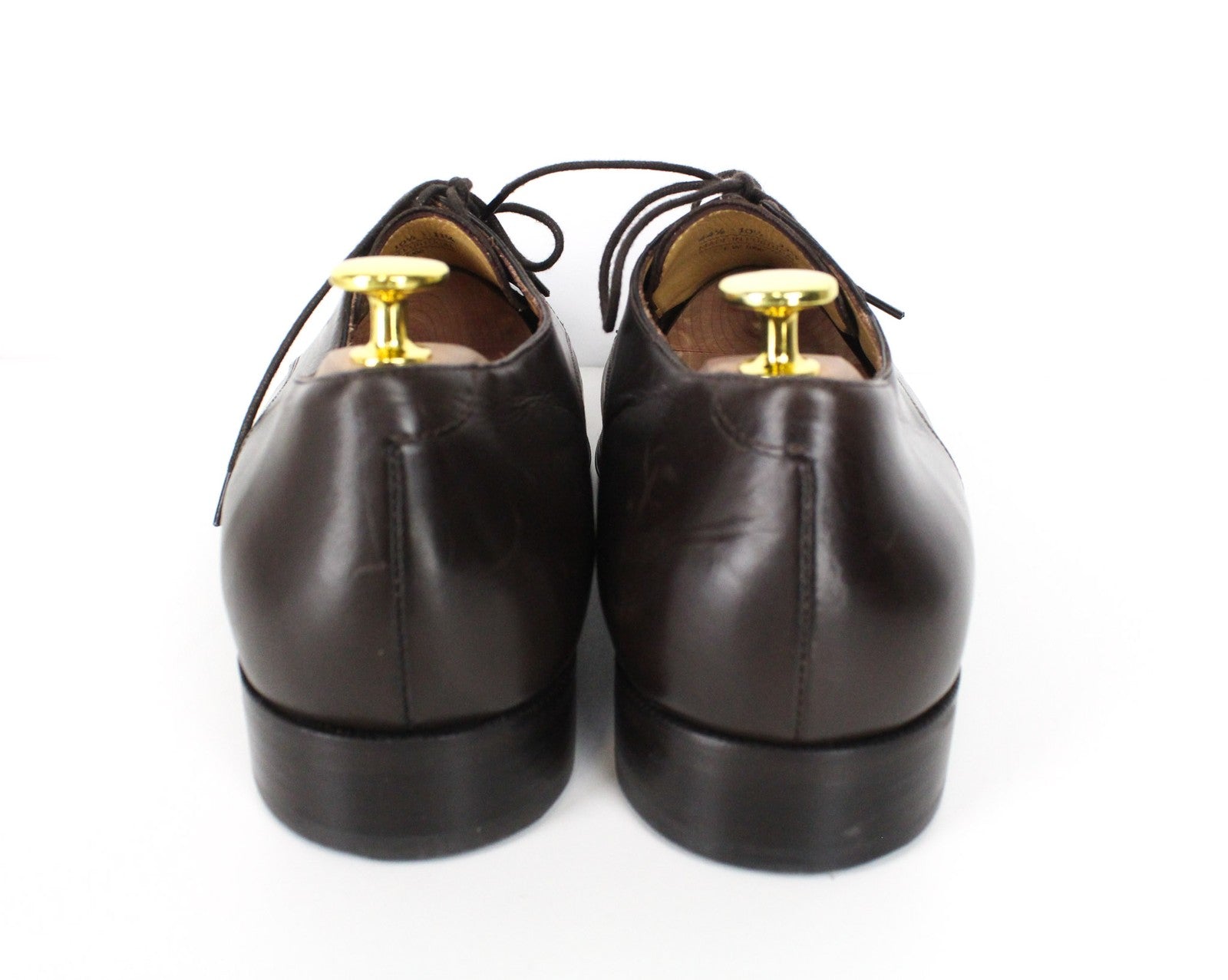 SUITSUPPLY Men Formal Shoes EU44.5 Brown Genuine Leather Laced Low-Top Classic