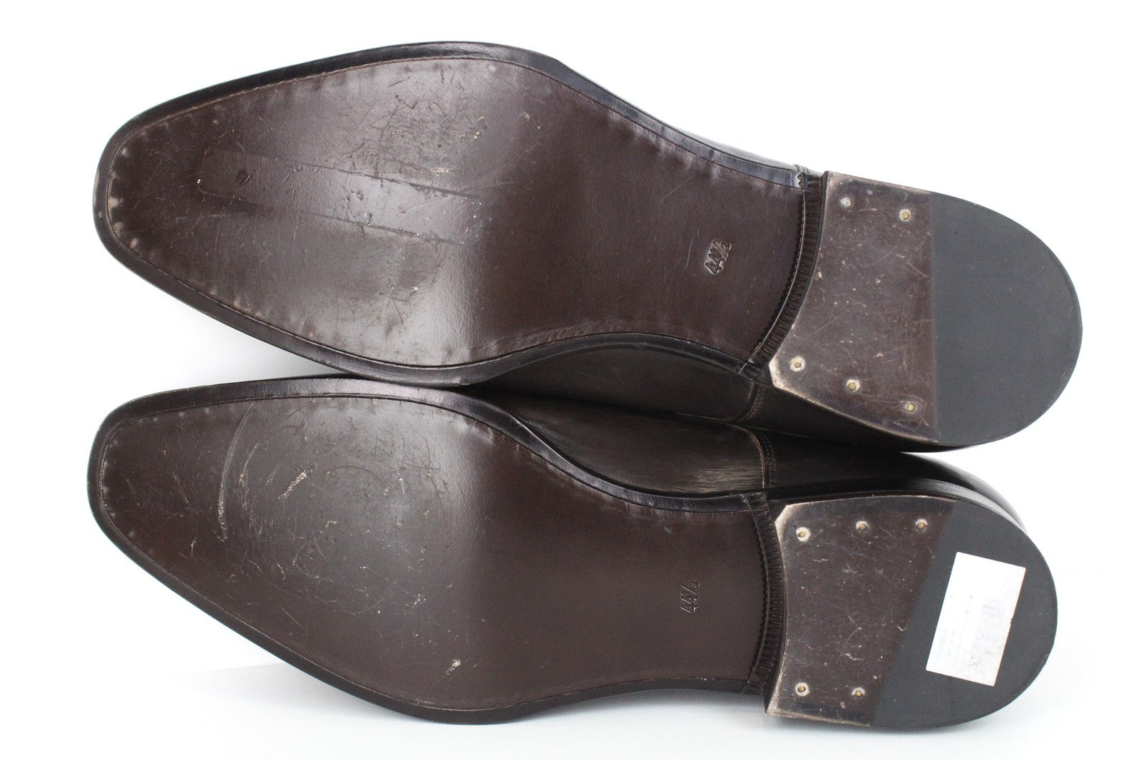 SUITSUPPLY Men Formal Shoes EU44.5 Brown Genuine Leather Laced Low-Top Classic