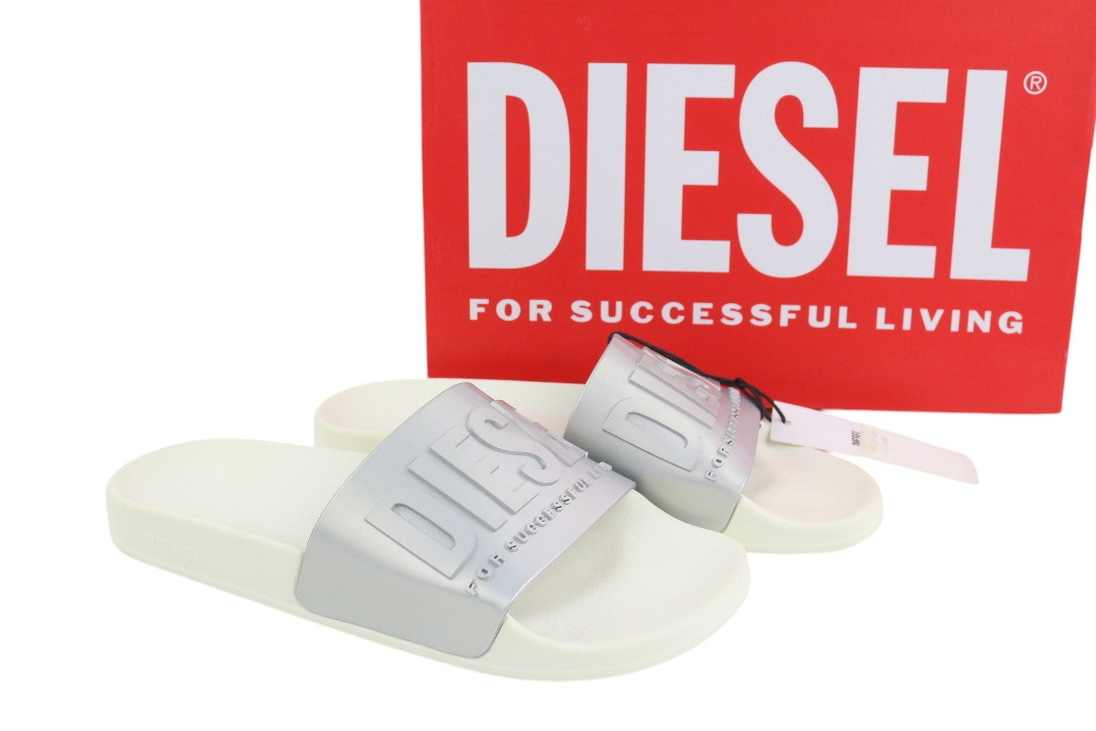 DIESEL Sa-Mayemi Womens Sandals EU39 Light Beach Slippers Open Toe Slide RRP€80