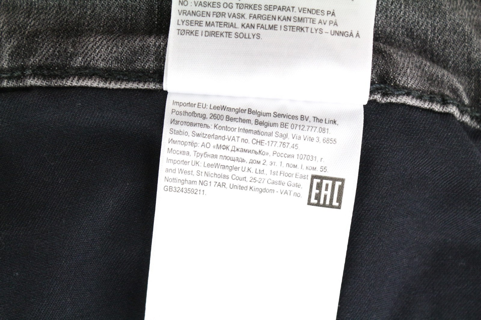LEE Rider Men Jeans W40/L32 Slim Washed 5-Pockets Casual Grey Cotton Stretch