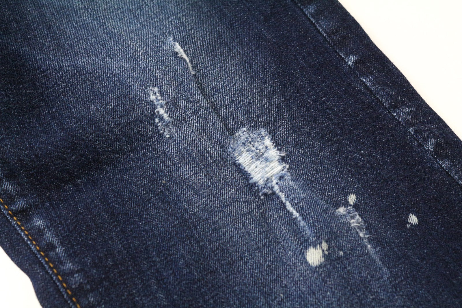 FRANKIE MORELLO Loredana Women's Jeans 38 Tapered Blue Cotton Stretch Ripped