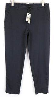 DENHAM Ocean Women's Dark Blue Chino Pants M Slim Carrot Fit Stretch