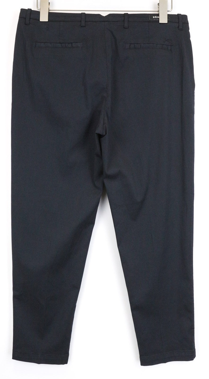 DENHAM Ocean Women's Dark Blue Chino Pants M Slim Carrot Fit Stretch