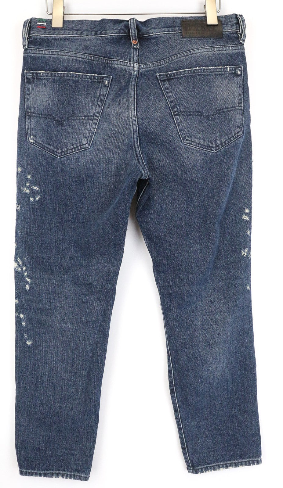 DIESEL Mharky 0870B Men's Jeans W32/L30 Blue Cotton Slim-Skinny Washed