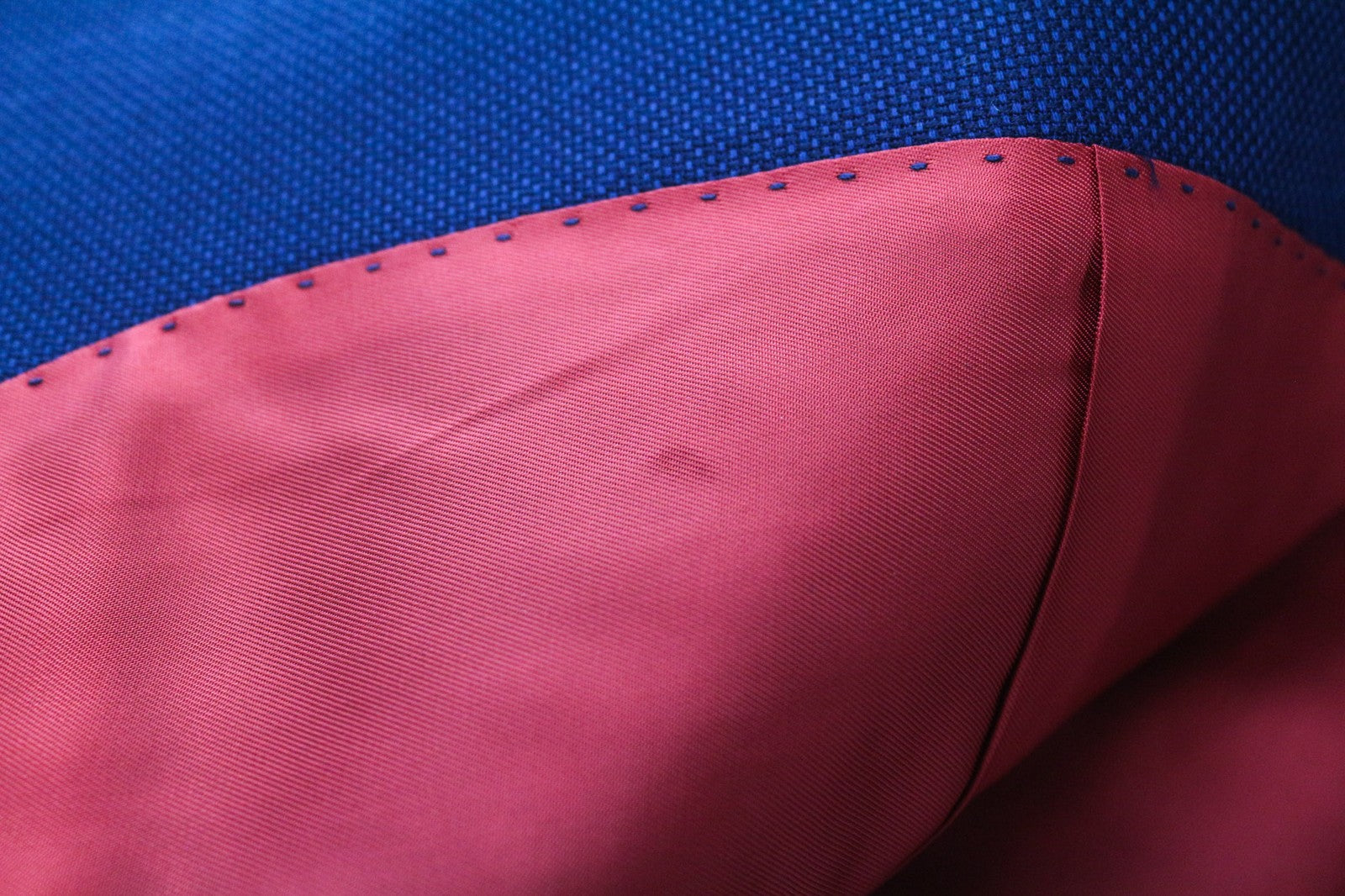 SUITSUPPLY Sienna Men's UK38S Blazer Blue Super 130's Wool Single-Breasted