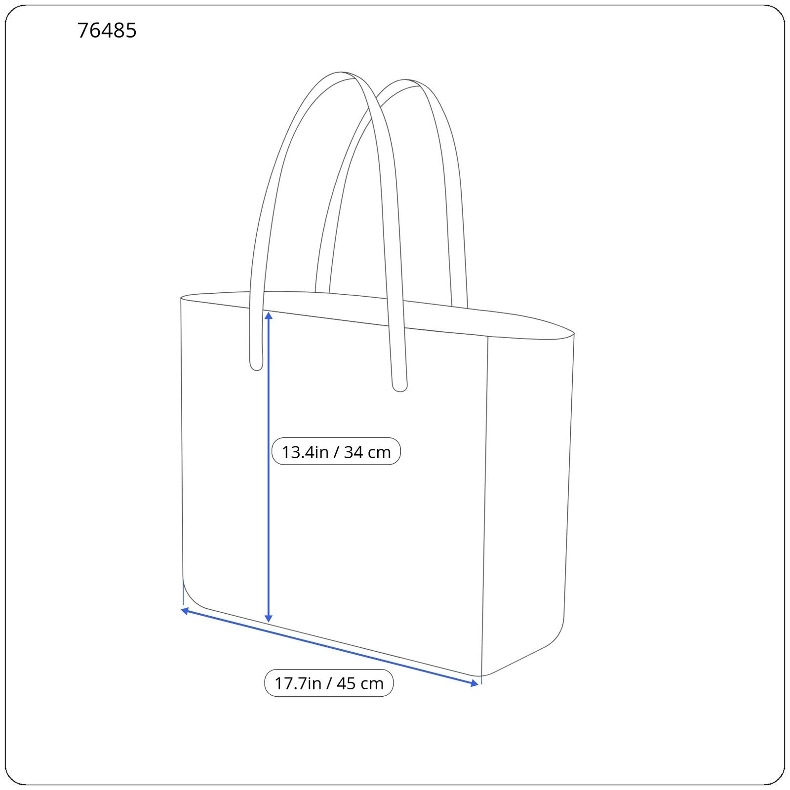 SCOTCH & SODA Women's Summer Bag Blue One Size Beach Tassels Patterned