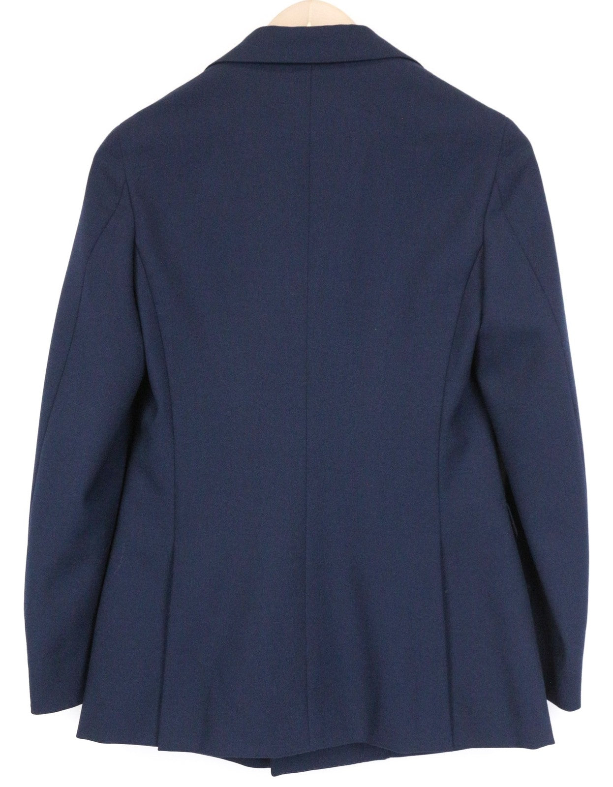 SUITSUPPLY Cameron Women's UK8R Blue Mohair Wool Blazer Double-Breasted Peak