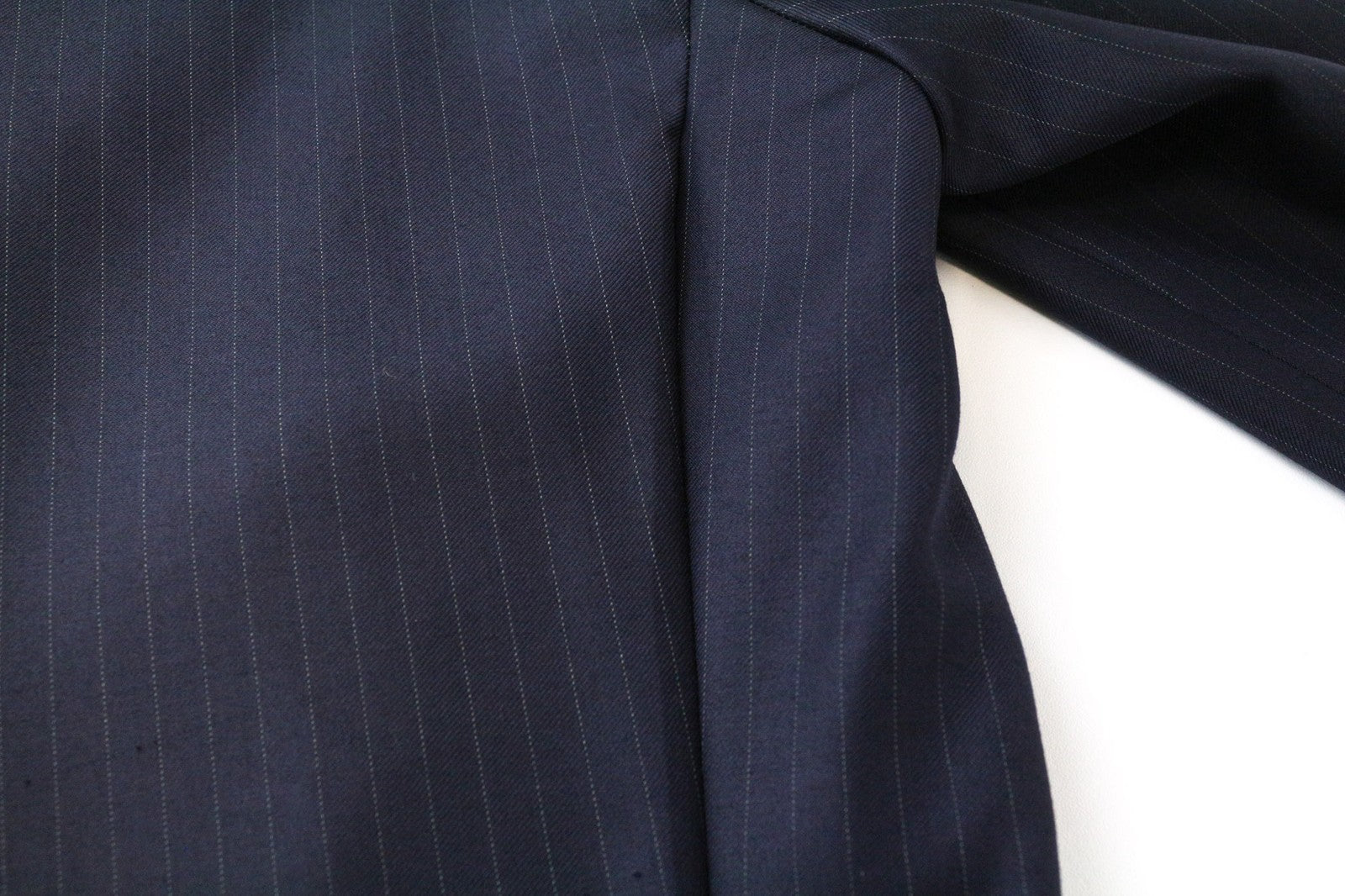 SUITSUPPLY La Spalla Men's UK36L Navy Blue Wool Stripe Blazer Patterned