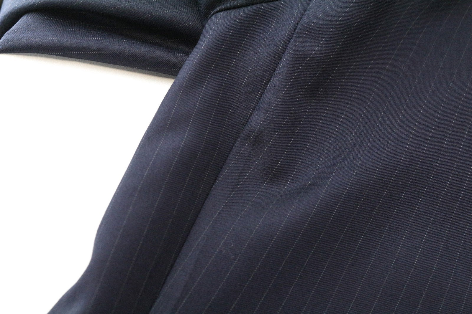 SUITSUPPLY La Spalla Men's UK36L Navy Blue Wool Stripe Blazer Patterned