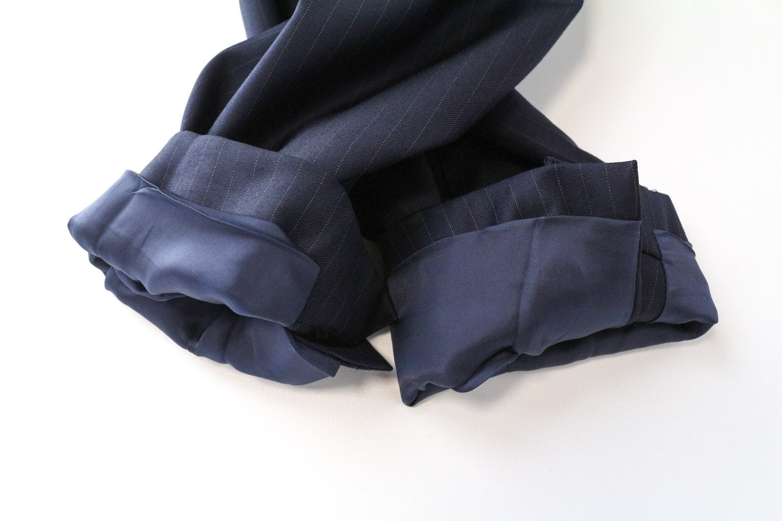 SUITSUPPLY La Spalla Men's UK36L Navy Blue Wool Stripe Blazer Patterned