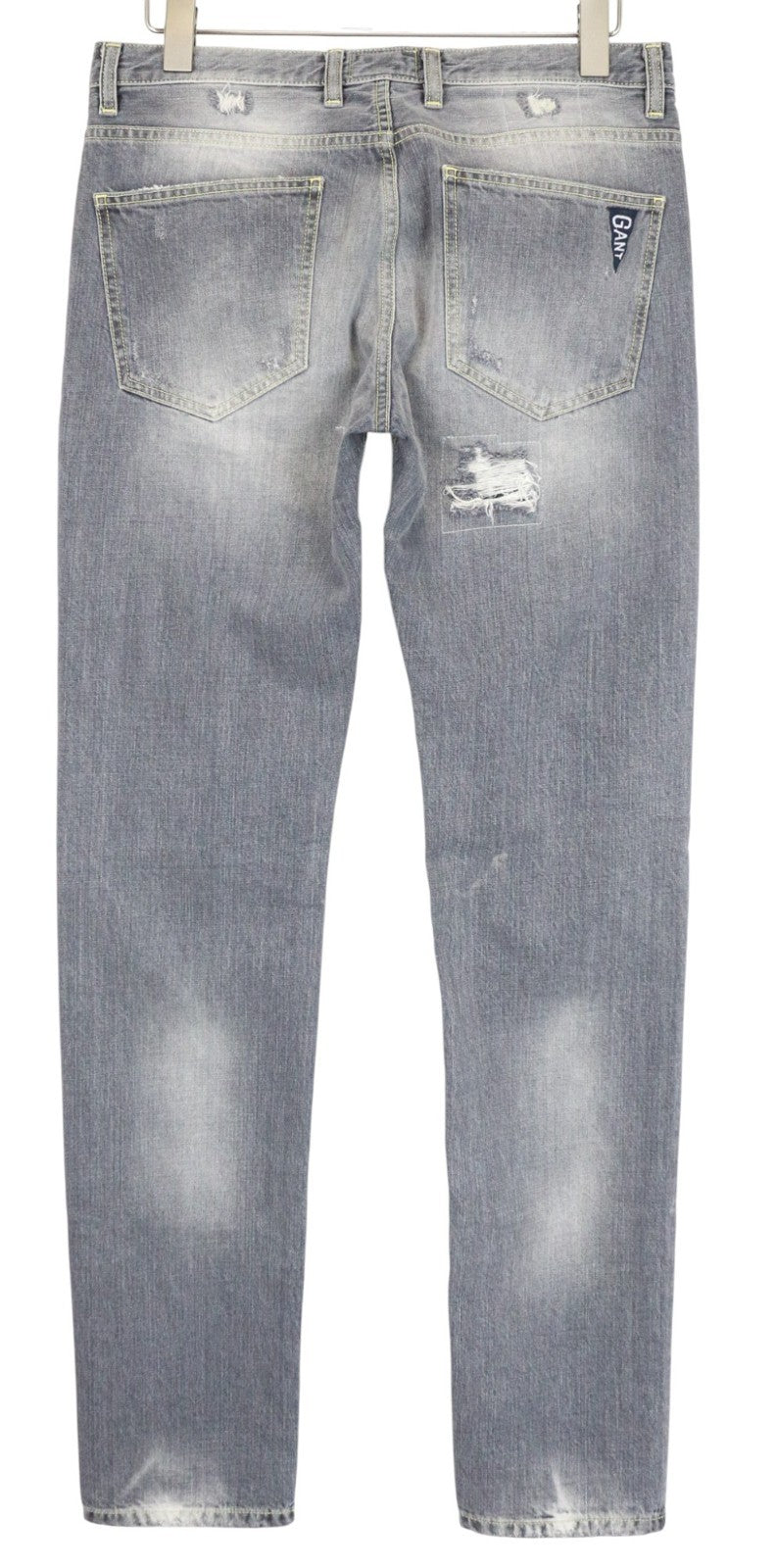 GANT Michael Bastian Men's Jeans W31/L36 Slim Cotton Blue Wash Distressed