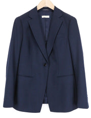 SUITSUPPLY Cameron Women's UK16R Blue Wool Mohair Blazer Single-Breasted