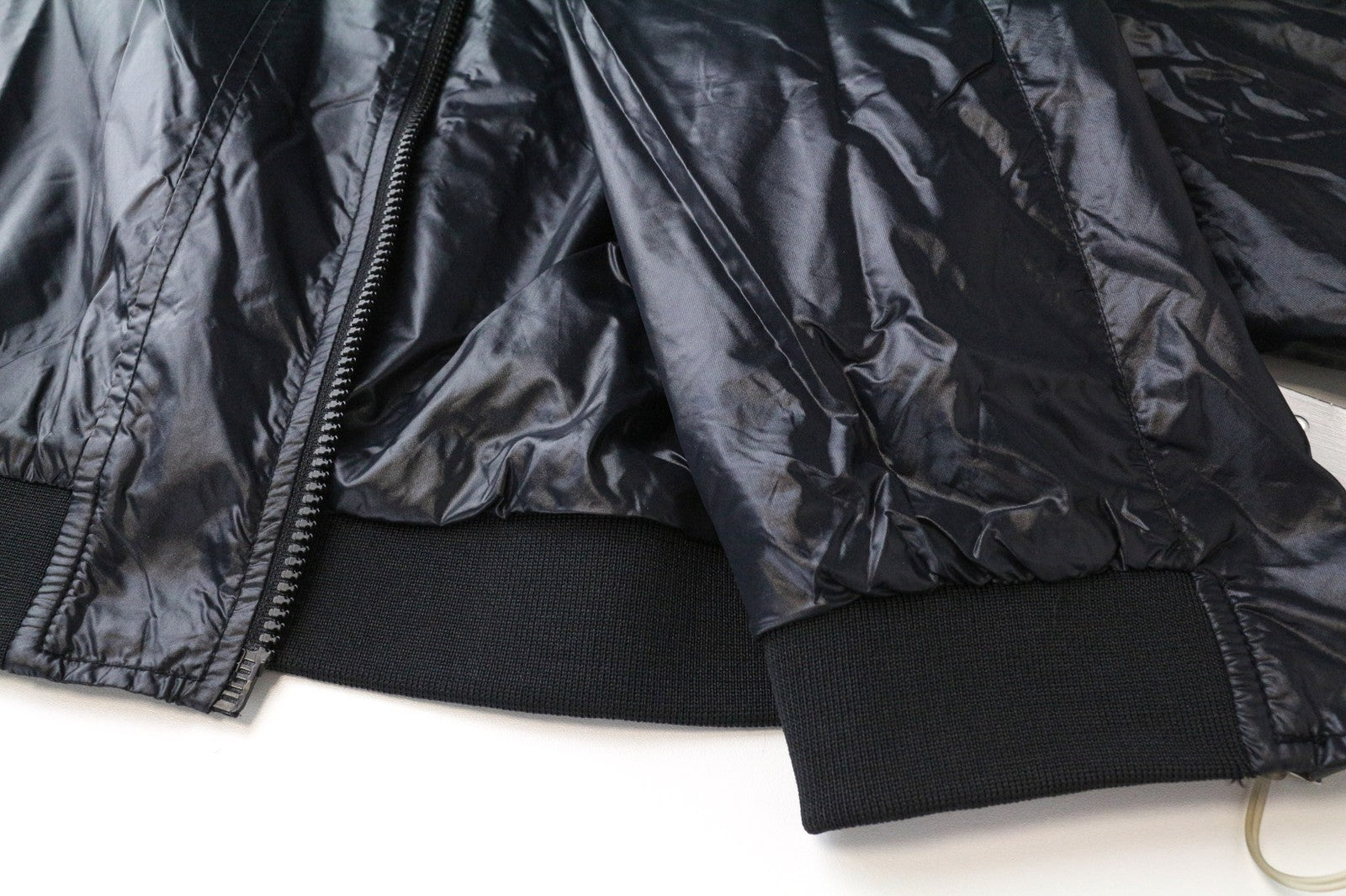 RICHMOND Men's Jacket 48 Navy Blue Bomber Long Sleeve Multi Pocket Zipped