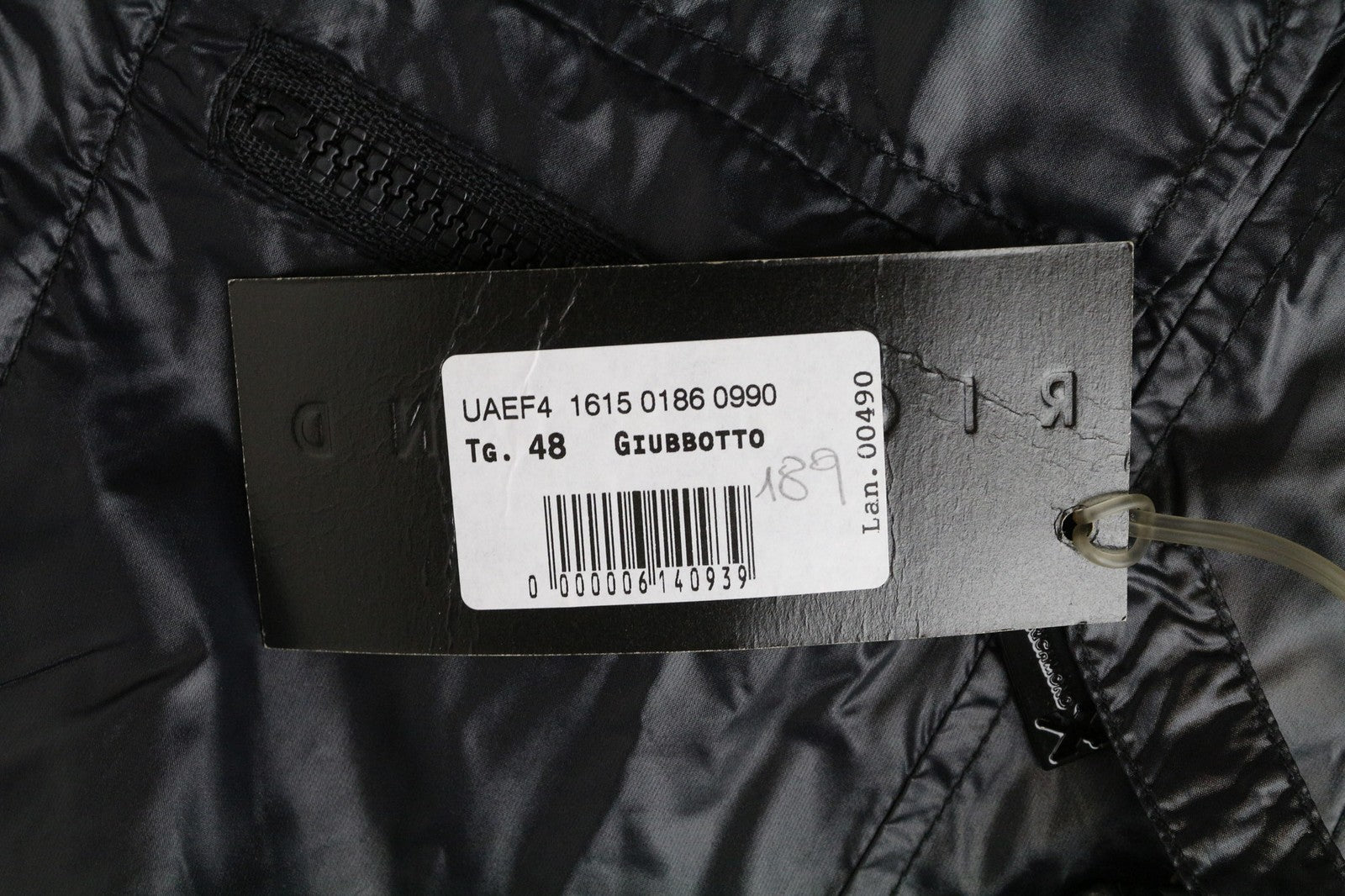 RICHMOND Men's Jacket 48 Navy Blue Bomber Long Sleeve Multi Pocket Zipped