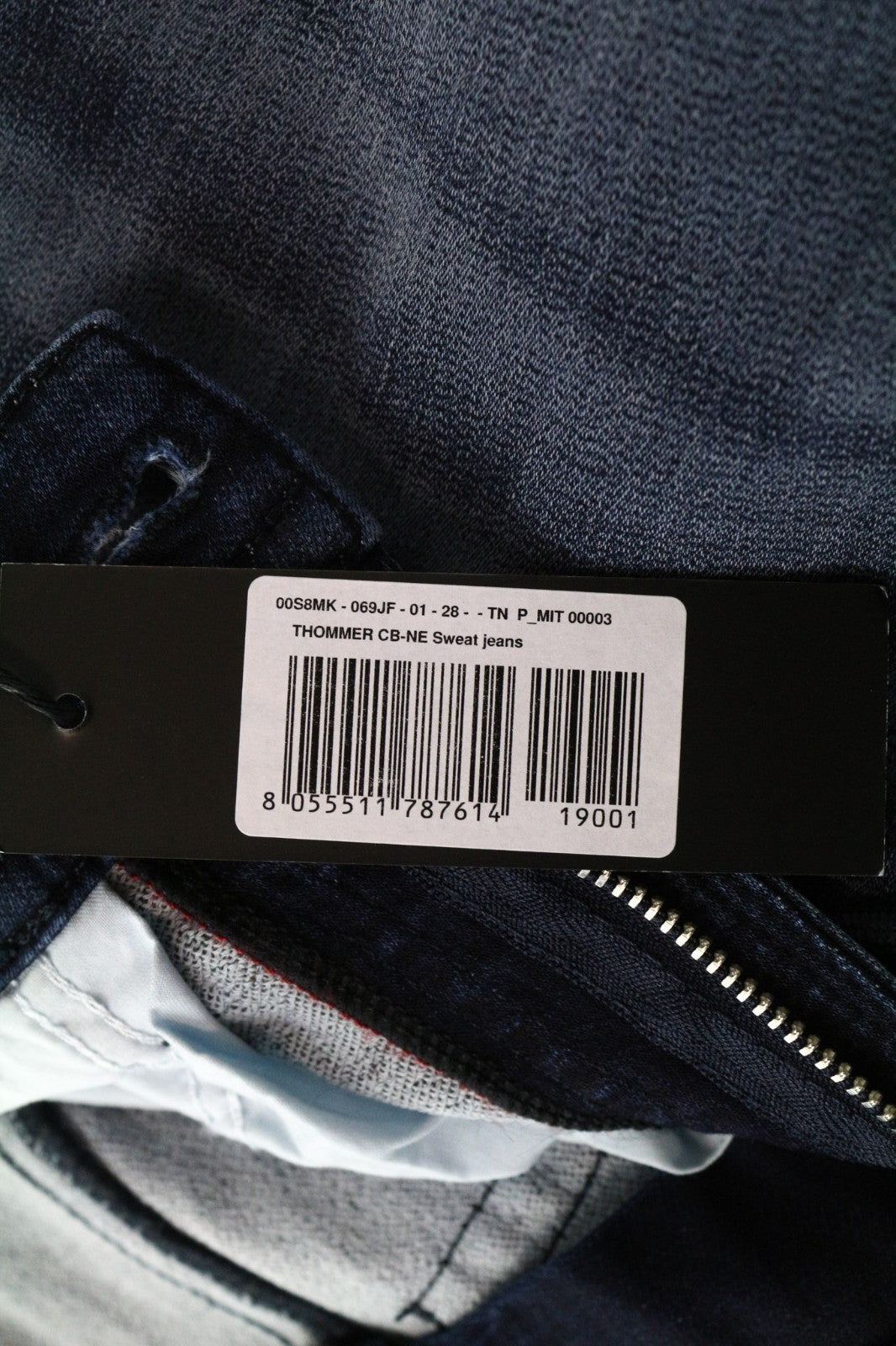 DIESEL Thommer CB-NE 069JF Men's Jeans W28 Jogg Slim Blue Stretch Cotton