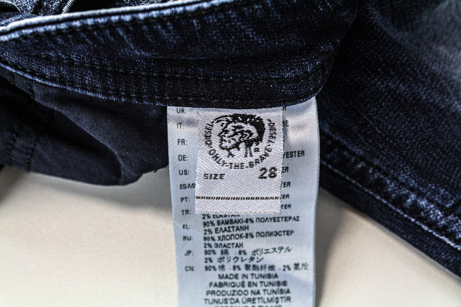 DIESEL Thommer CB-NE 069JF Men's Jeans W28 Jogg Slim Blue Stretch Cotton