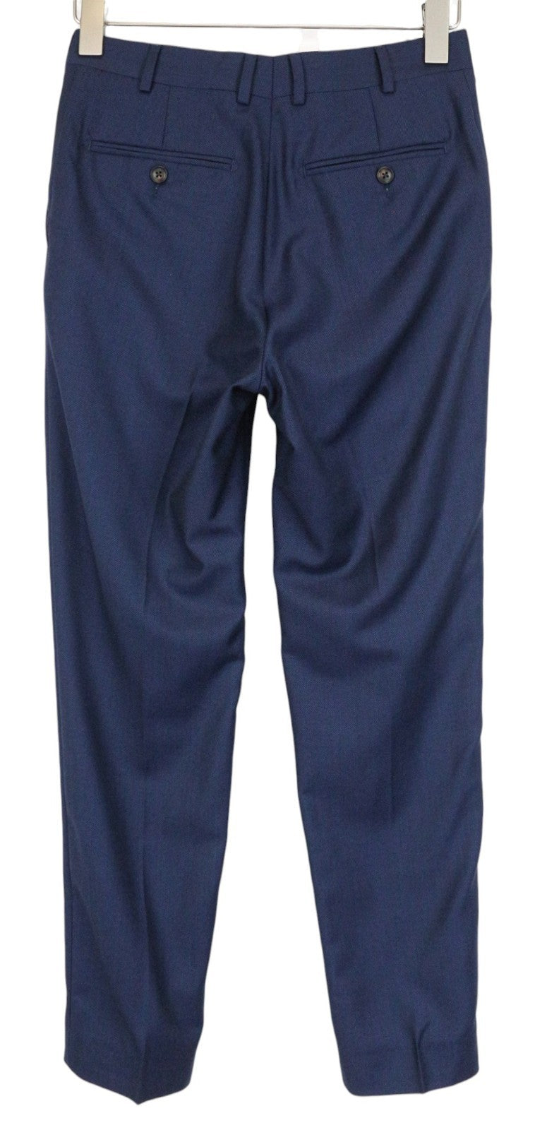 SUITSUPPLY Brescia Men's Pants UK28R Dark Blue Wool Pleated Lined Classic